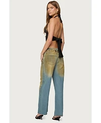Edikted Women's Aiva Backless Plunge Neck Halter Top