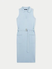 Gobi Cashmere Women's Sleeveless Silk Polo Dress