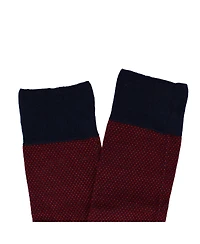 Trafalgar Men's Clayton Birdseye Over The Calf Mercerized Cotton Socks (1Pair)