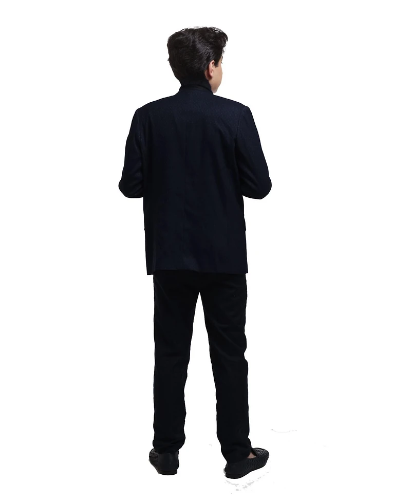 Elie Balleh Toddler Black Slim Fit Digital Rain Jacket