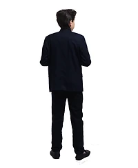 Elie Balleh Toddler Black Slim Fit Digital Rain Jacket