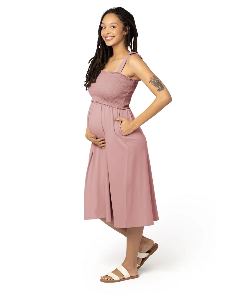 Kindred Bravely Sienna Smocked Maternity & Nursing Dress