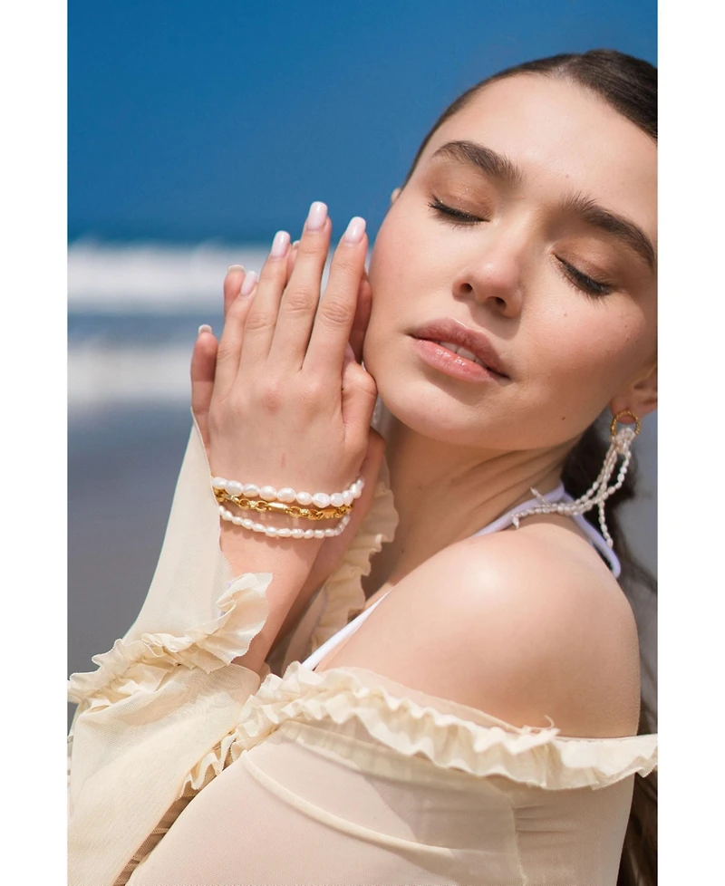 Classicharms Mia Layered Luxe Freshwater Pearl Bracelet