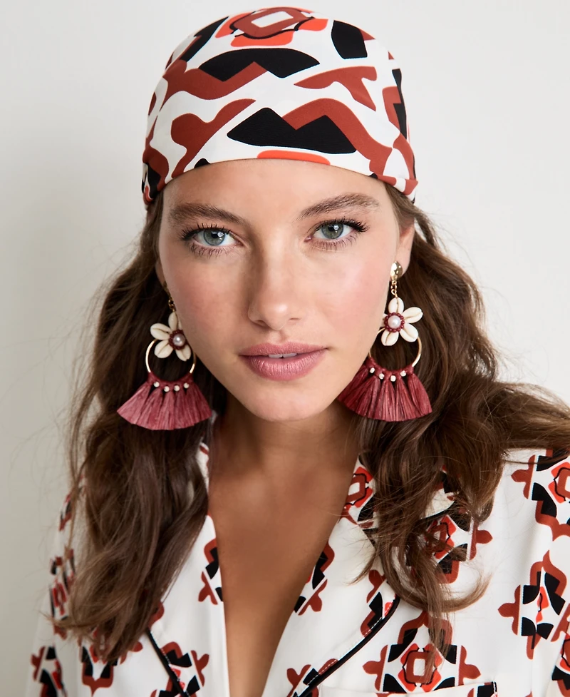 Women's Graphic Printed Scarf, Macy's Exclusive - On 34th | Alix Friedberg Capsule Collection