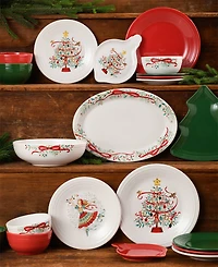Fiesta Holly Berry Christmas Tree Ornament Shaped Plate