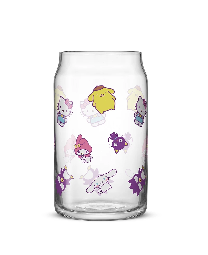 JoyJolt Hello Kitty Friends Character Toss Can Drinking Glasses, Set of 4