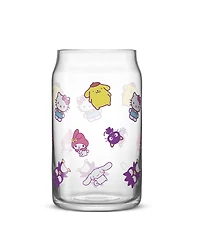 JoyJolt Hello Kitty Friends Character Toss Can Drinking Glasses, Set of 4