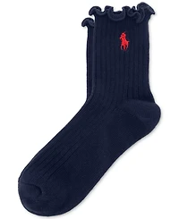 Polo Ralph Lauren Women's Lettuce Edge Anklet Socks 79132
