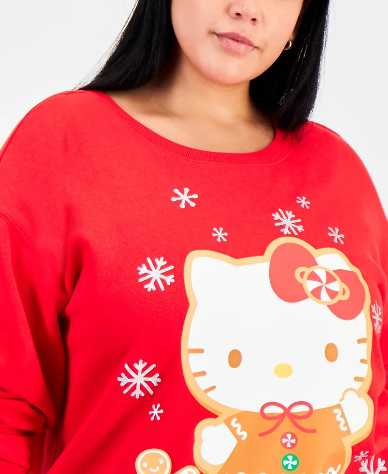 Love Tribe Trendy Plus Hello Kitty Holiday Sweatshirt