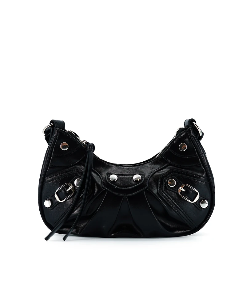 Like Dreams Soleil Studded Moon Crossbody Bag