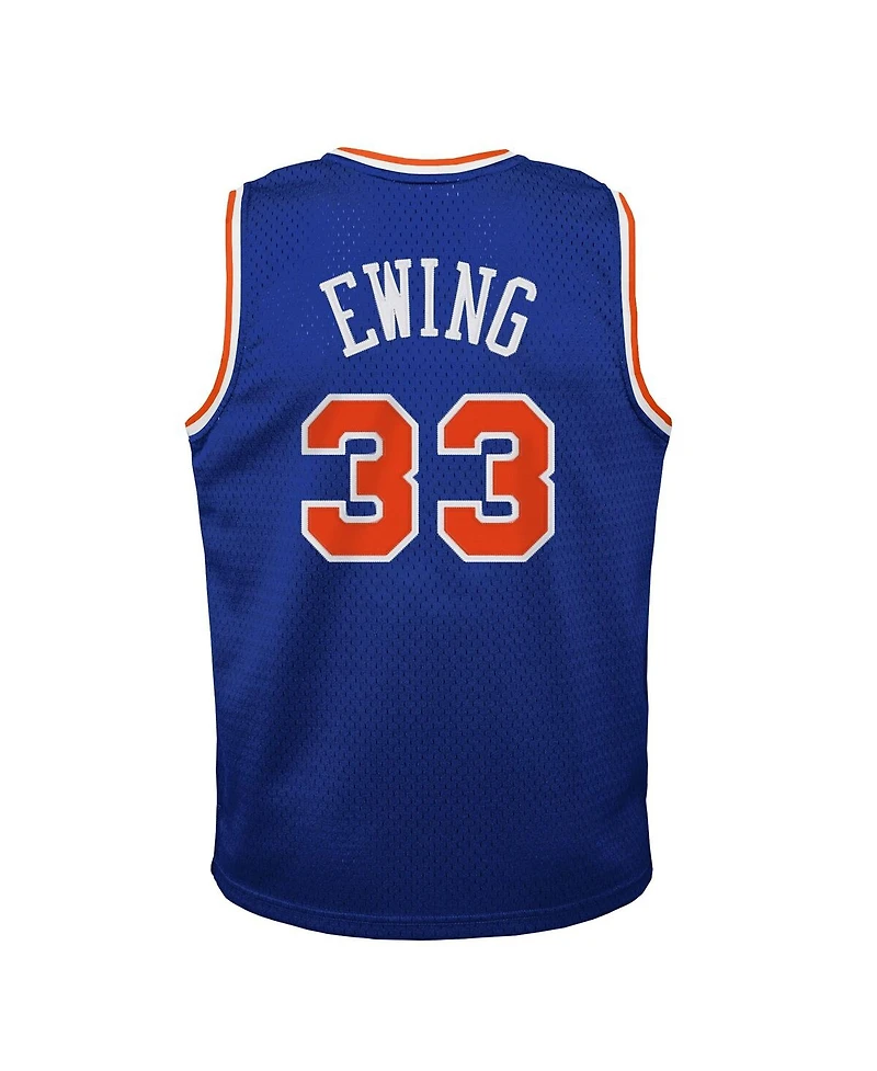 Mitchell & Ness Toddler Patrick Ewing Blue New York Knicks 1991/92 Swingman Jersey
