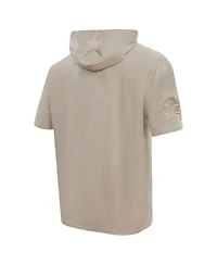 Pro Standard Men's Tan Dallas Cowboys Neutrals Capsule Short Sleeve Pullover Hoodie