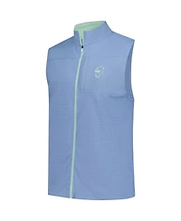 FootJoy Men's Blue Wm Phoenix Open Ottoman Knit Full-Zip Vest