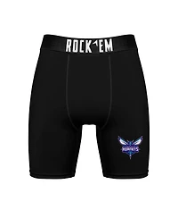 Rock 'Em Men's Charlotte Hornets Primary Crew Socks and Boxer Briefs Combo Pack