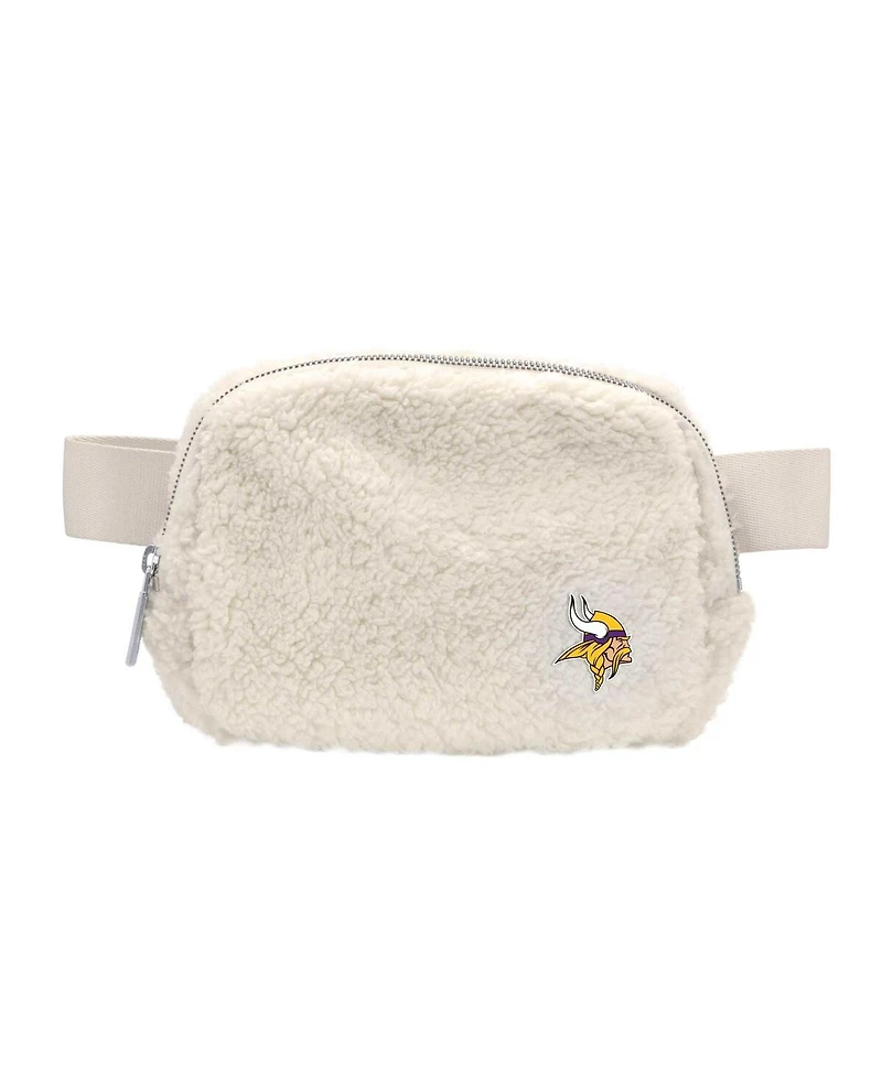 Logo Brands Minnesota Vikings Sherpa Fanny Pack Handbag