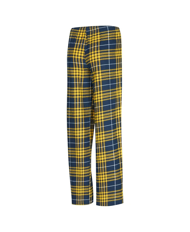 Concepts Sport Women's 2-Piece Navy/Gold Indiana Pacers Vector Top Flannel Pants and Sleep Set