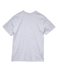 Mitchell & Ness Men's Heather Gray New York Knicks Hardwood Classics Logo T-Shirt