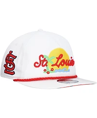 New Era Men's White St. Louis Cardinals Paradise Golfer Adjustable Hat