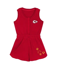 Outerstuff Girls Toddler Red Kansas City Chiefs Super Girl Romper
