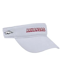 Nike Men's White Arkansas Razorbacks 2025 On-Field Ace Performance Adjustable Visor Hat