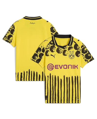 Puma x Kid Super Big Boys and Girls Yellow Borussia Dortmund 2025 Fifa Club World Cup Replica Jersey