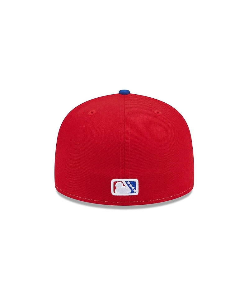 New Era Men's Red Delmarva Shorebirds Theme Nights 59FIFTY Fitted Hat