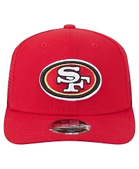 New Era Men's Scarlet San Francisco 49ers Team Collection 9SEVENTY Stretch-Snap Adjustable Hat