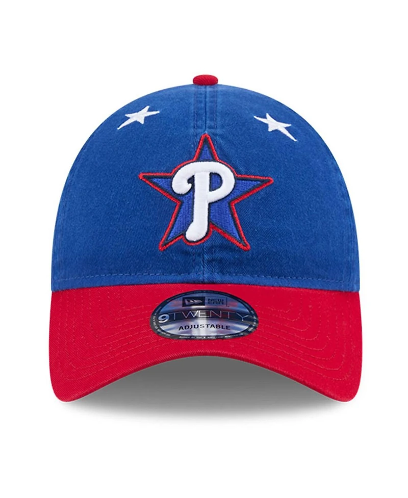 New Era Men's Blue/Red Philadelphia Phillies 2025 Mlb All-Star Game Workout 9TWENTY Adjustable Hat