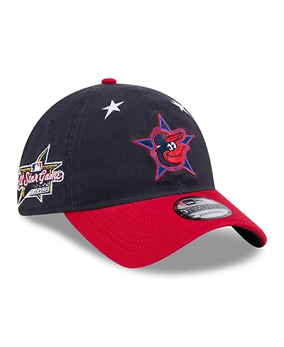 New Era Men's Navy/Red Baltimore Orioles 2025 Mlb All-Star Game Workout 9TWENTY Adjustable Hat