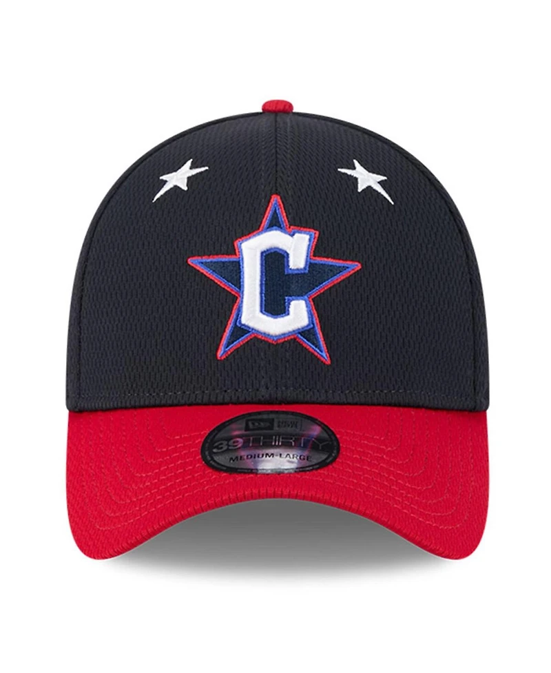 New Era Men's Navy/Red Cleveland Guardians 2025 Mlb All-Star Game Workout 39THIRTY Flex Hat