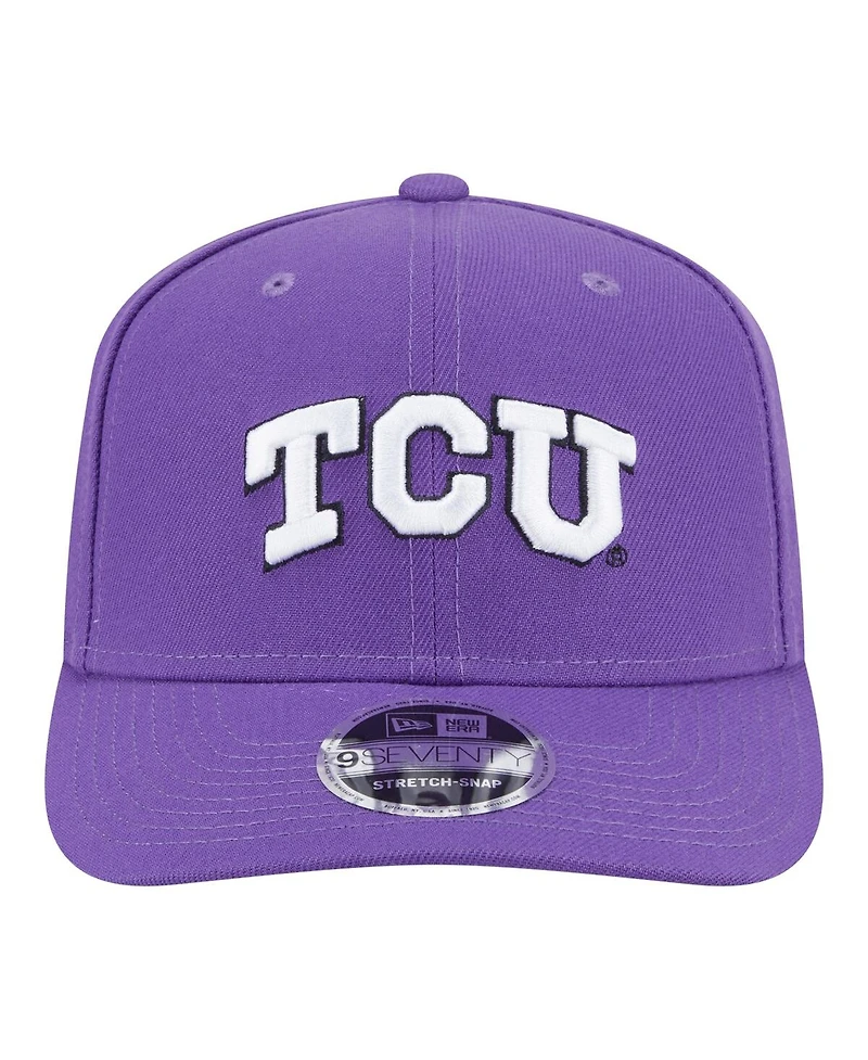 New Era Men's Purple Tcu Horned Frogs Team Collective 9SEVENTY Stretch-Snap Adjustable Hat