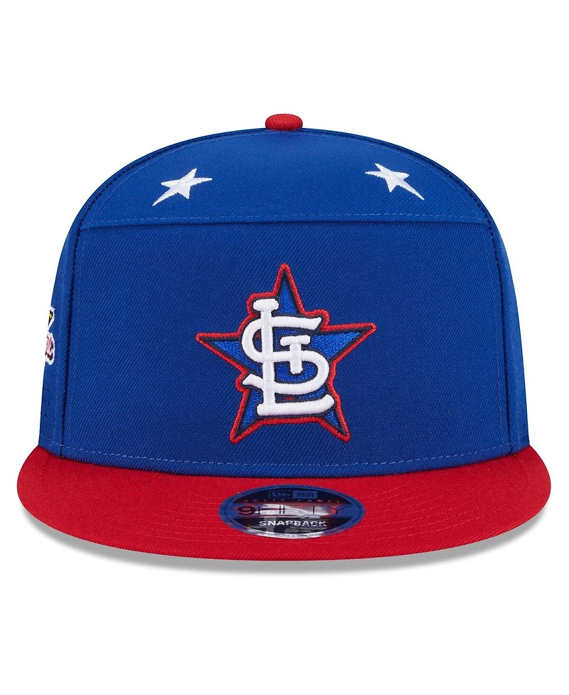 New Era Men's Blue/Red St. Louis Cardinals 2025 Mlb All-Star Game Workout Side Patch 9FIFTY Snapback Hat