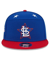New Era Men's Blue/Red St. Louis Cardinals 2025 Mlb All-Star Game Workout Side Patch 9FIFTY Snapback Hat
