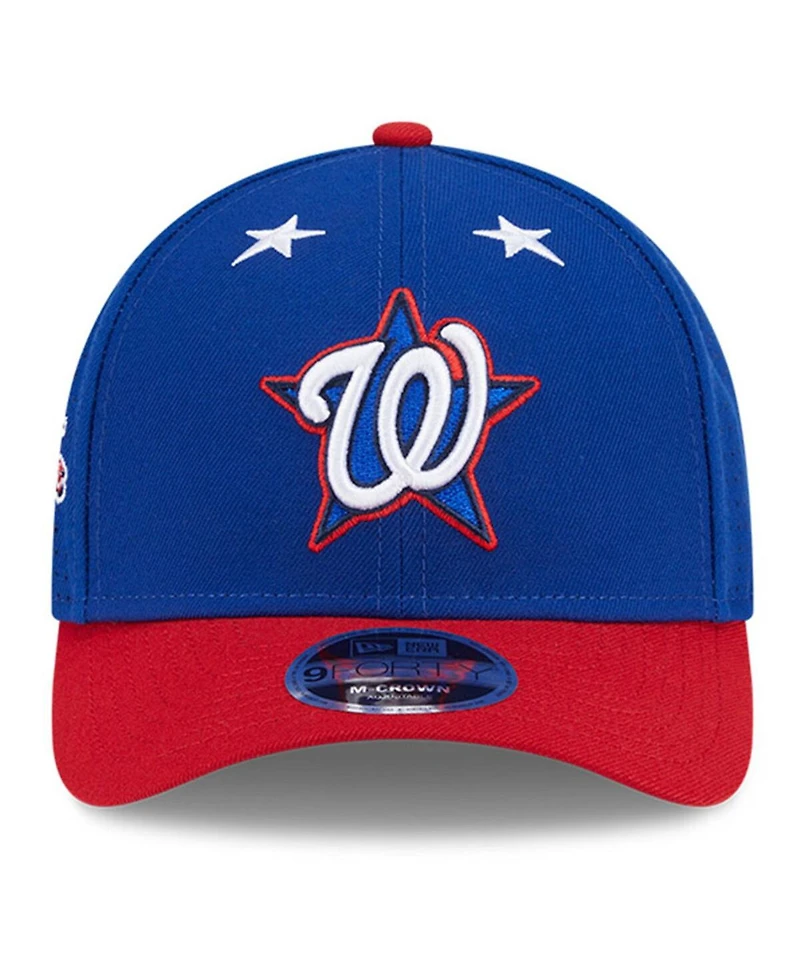 New Era Men's Blue/Red Washington Nationals 2025 Mlb All-Star Game Workout 9FORTY M-Crown Adjustable Hat