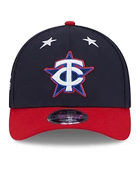 New Era Men's Navy/Red Minnesota Twins 2025 Mlb All-Star Game Workout 9FORTY M-Crown Adjustable Hat