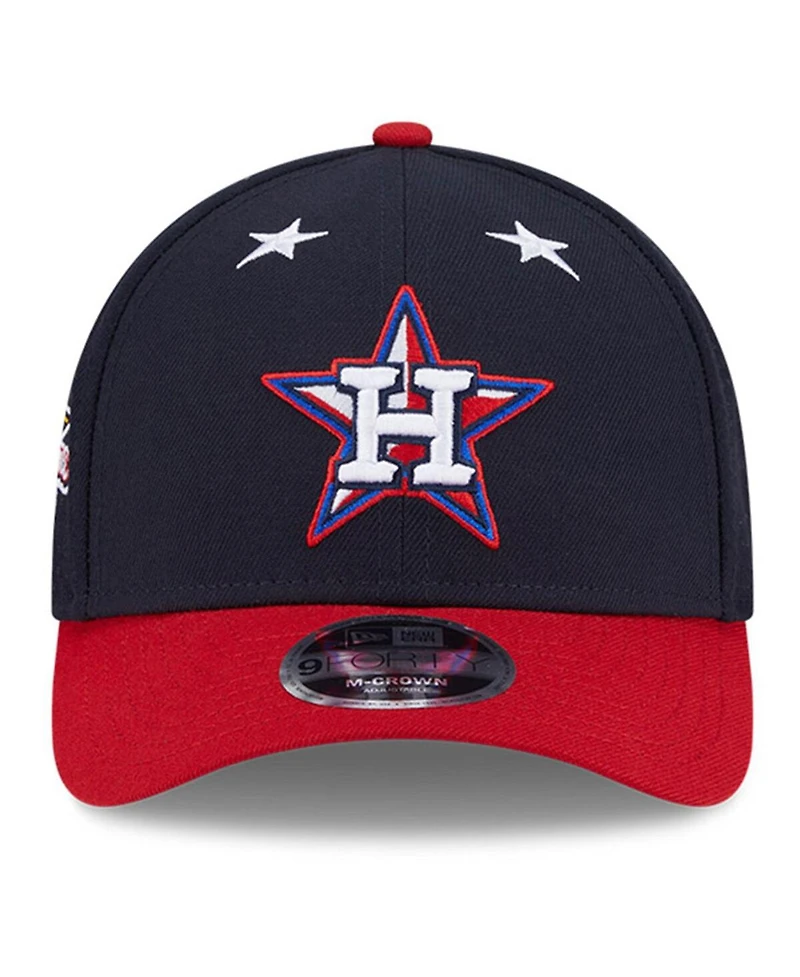 New Era Men's Navy/Red Houston Astros 2025 Mlb All-Star Game Workout 9FORTY M-Crown Adjustable Hat