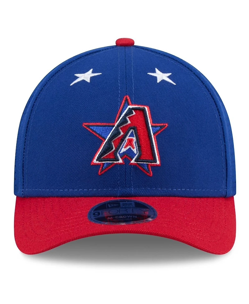 New Era Men's Blue/Red Arizona Diamondbacks 2025 Mlb All-Star Game Workout 9FORTY M-Crown Adjustable Hat