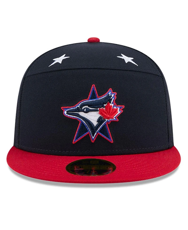 New Era Men's Navy/Red Toronto Blue Jays 2025 Mlb All-Star Game Workout Side Patch 59FIFTY Fitted Hat