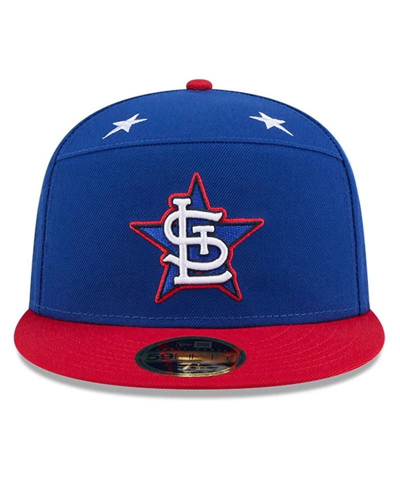 New Era Men's Blue/Red St. Louis Cardinals 2025 Mlb All-Star Game Workout Side Patch 59FIFTY Fitted Hat