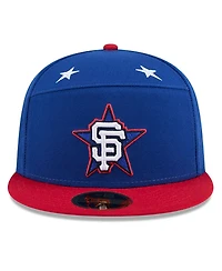 New Era Men's Blue/Red San Francisco Giants 2025 Mlb All-Star Game Workout Side Patch 59FIFTY Fitted Hat