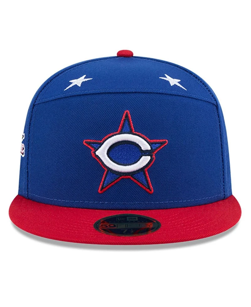 New Era Men's Blue/Red Cincinnati Reds 2025 Mlb All-Star Game Workout Side Patch 59FIFTY Fitted Hat