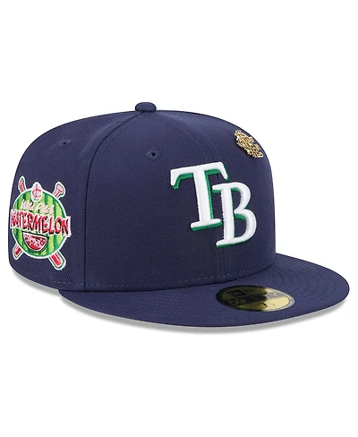 New Era Men's Navy Tampa Bay Rays 2025 Big League Chew 59FIFTY Fitted Hat