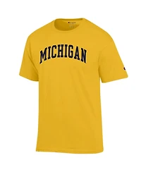 Champion Men's Maize Michigan Wolverines Basic Arch T-Shirt