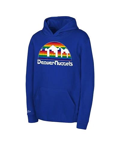 Mitchell & Ness Toddler Royal Denver Nuggets Retro Logo Pullover Hoodie