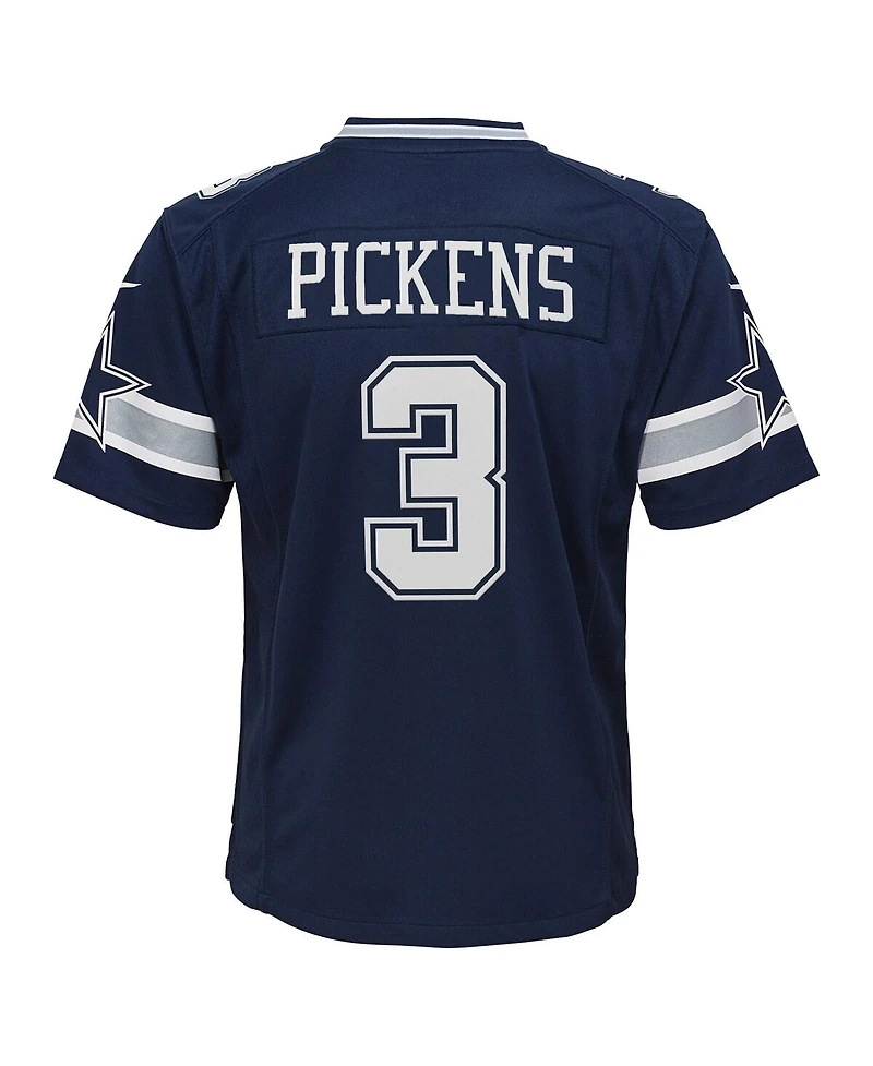Nike Big Boys and Girls George Pickens Navy Dallas Cowboys Game Jersey