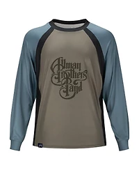 Section 119 Men's and Women's Brown the Allman Brothers Band Wordmark Raglan Long Sleeve Swim Shirt
