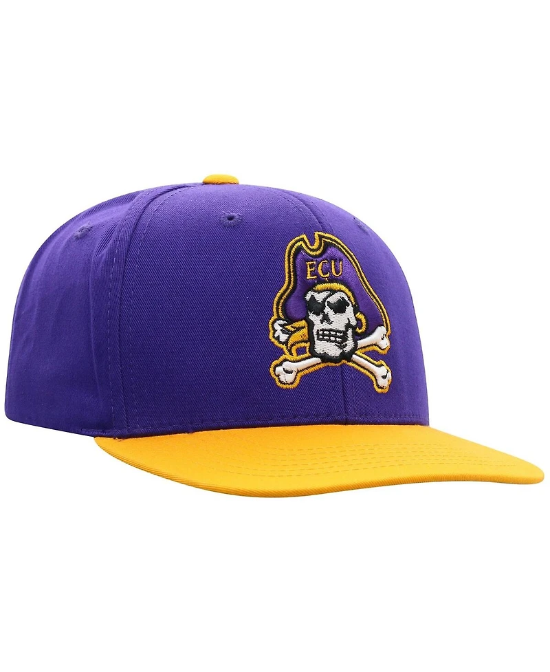 Top of the World Big Boys and Girls Purple Ecu Pirates Victory Maverick Snapback Hat