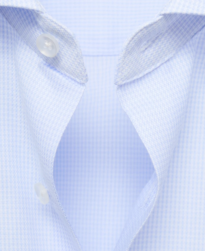 Mango Men's Slim-Fit Micro-Print Twill Dress Shirt