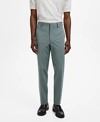 Mango Men's Stretch Fabric Super Slim-Fit Suit Pants