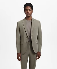 Mango Men's Stretch-Fabric Super Slim-Fit Suit Jacket